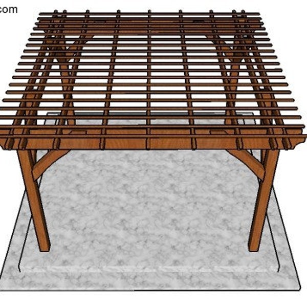 12x12 Patio Pergola Plans