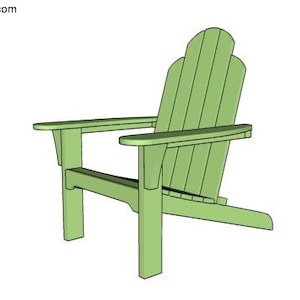 Simple Adirondack Chair Plans / Muskoka Chair Plans image 1