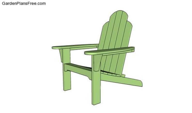 Simple Adirondack Chair Plans / Muskoka Chair Plans Etsy