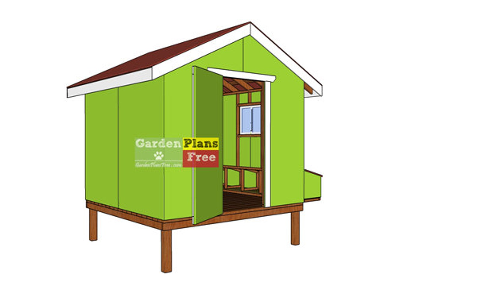 8x8 Chicken Coop Plans DIY PDF Download Etsy