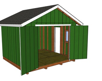 12x12 Gable Shed Plans