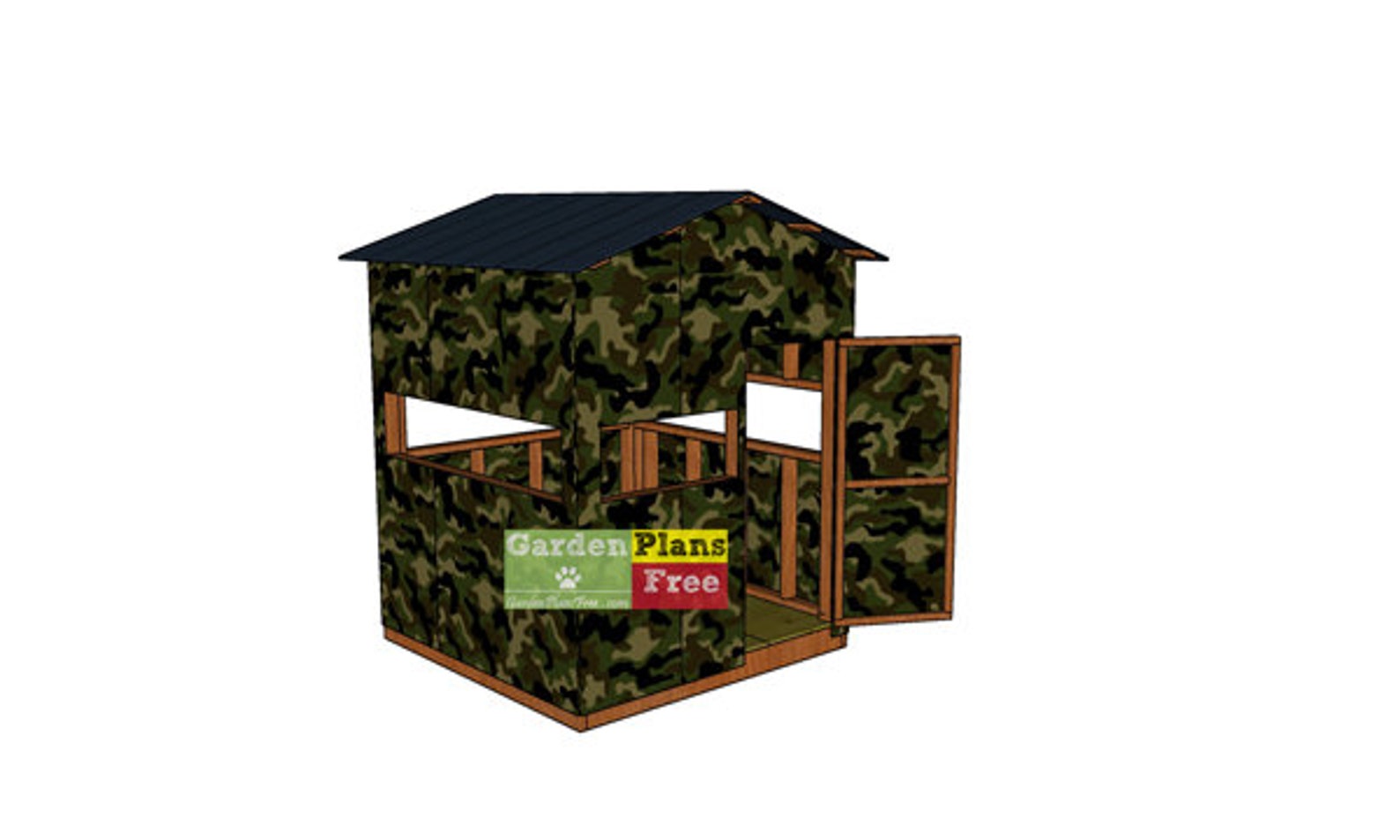 6x6 Deer Blind Plans DIY PDF Download Digital Plans Etsy