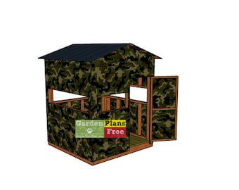 6x6 Deer Blind Plans - DIY PDF Download Digital Plans