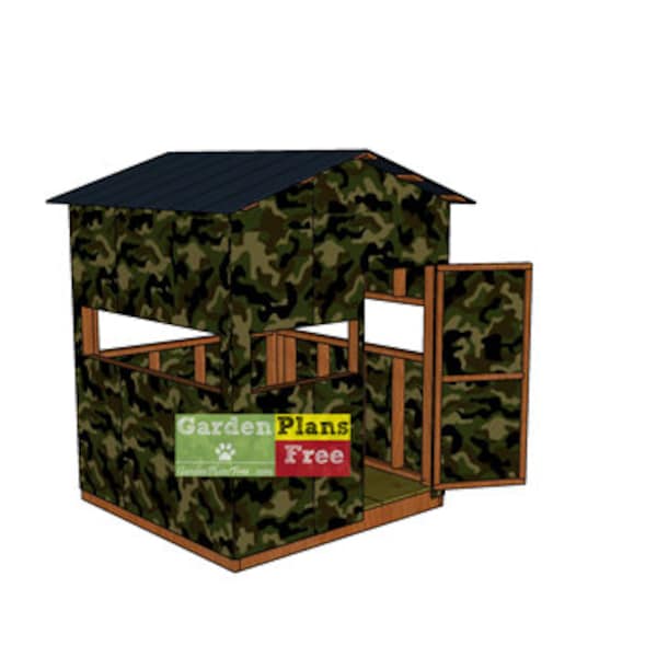 6x6 Deer Blind Plans - DIY PDF Download Digital Plans