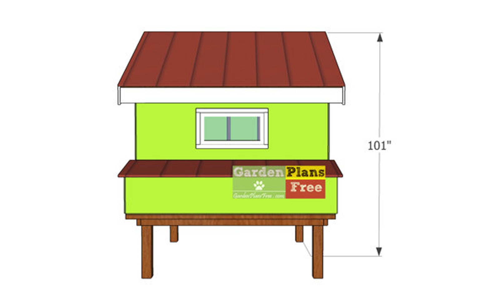 6x6 Backyard Chicken Coop Plans DIY PDF Download Etsy