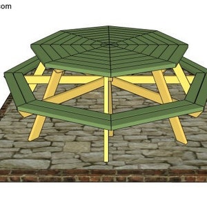 Octagonal Picnic Table Plans