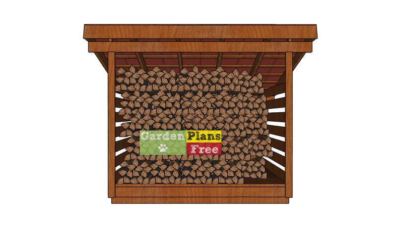 8x8 firewood shed plans 3 cord wood storage shed plans etsy