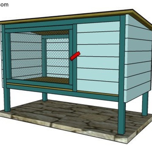 Plans for Backyard Double Decker Rabbit Hutch Etsy
