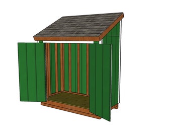 4x8 Lean to Shed Plans