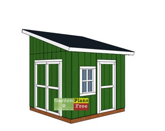 10x10 Lean to Shed Plans - DIY Storage Shed