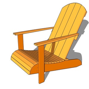 Adirondack Chair Plans / Muskoka Chair