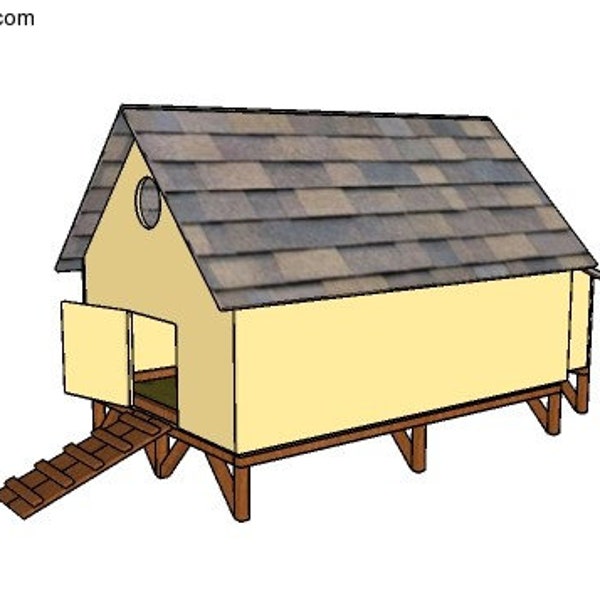 Simple 4x8 Chicken Coop Plans