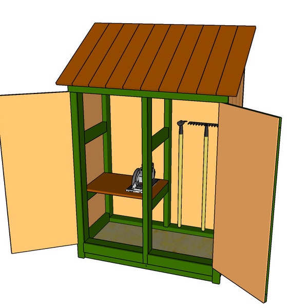 2'x4' Tool Shed Plans