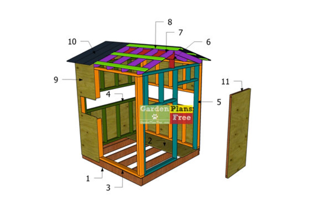 6x6 Deer Blind Plans DIY PDF Download Digital Plans Etsy