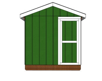 6x8 Garden Gable Shed Plans