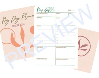 Mi agenda diaria (sin fecha e imprimible)