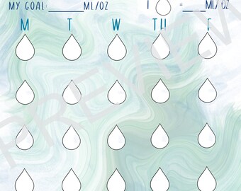 Rastreador de agua IMPRIMIBLE