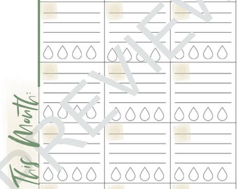 Seguimiento de hábitos mensual imprimible