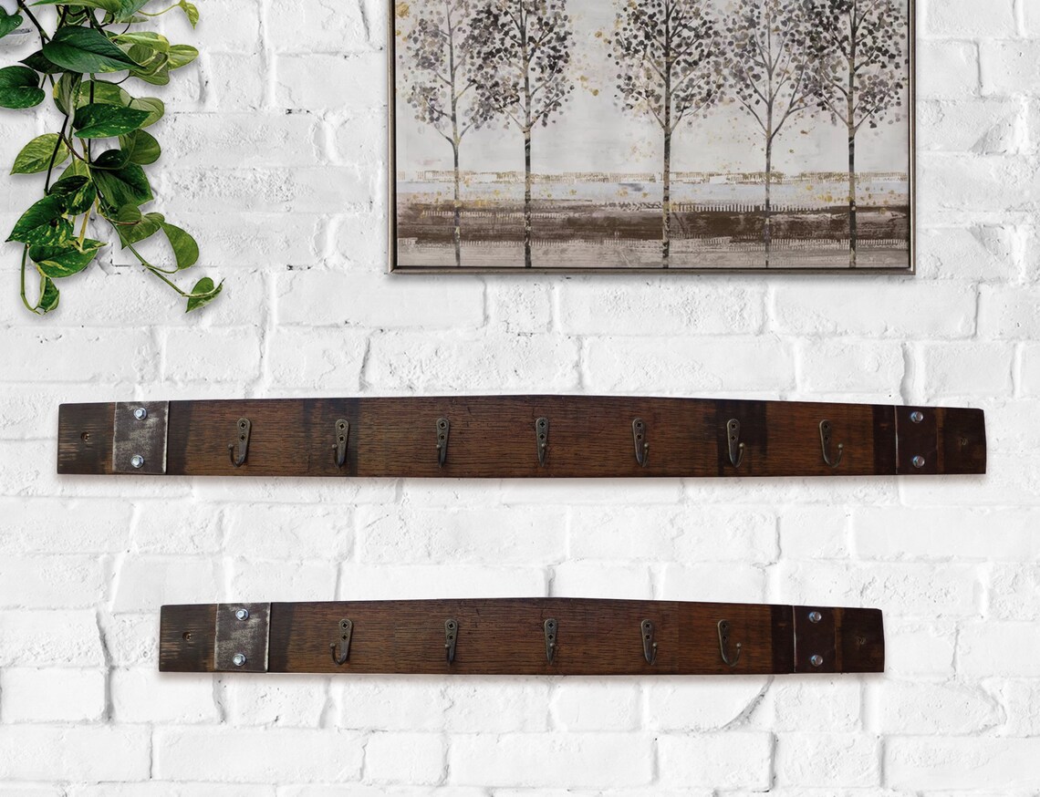 Wall Mounted Oak Coat Rack and Hanger Unique and Handmade Etsy UK