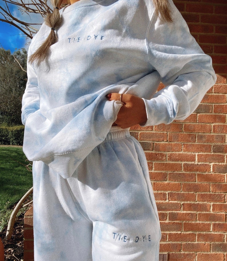 tie dye cuffed joggers
