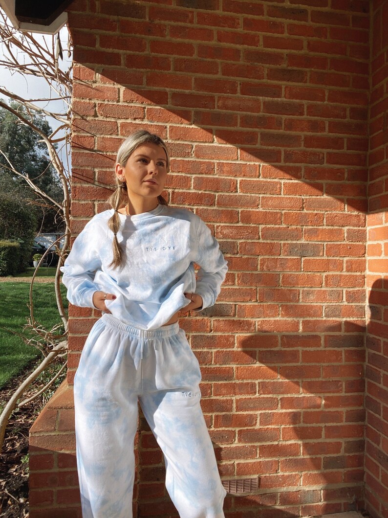 tie dye cuffed joggers