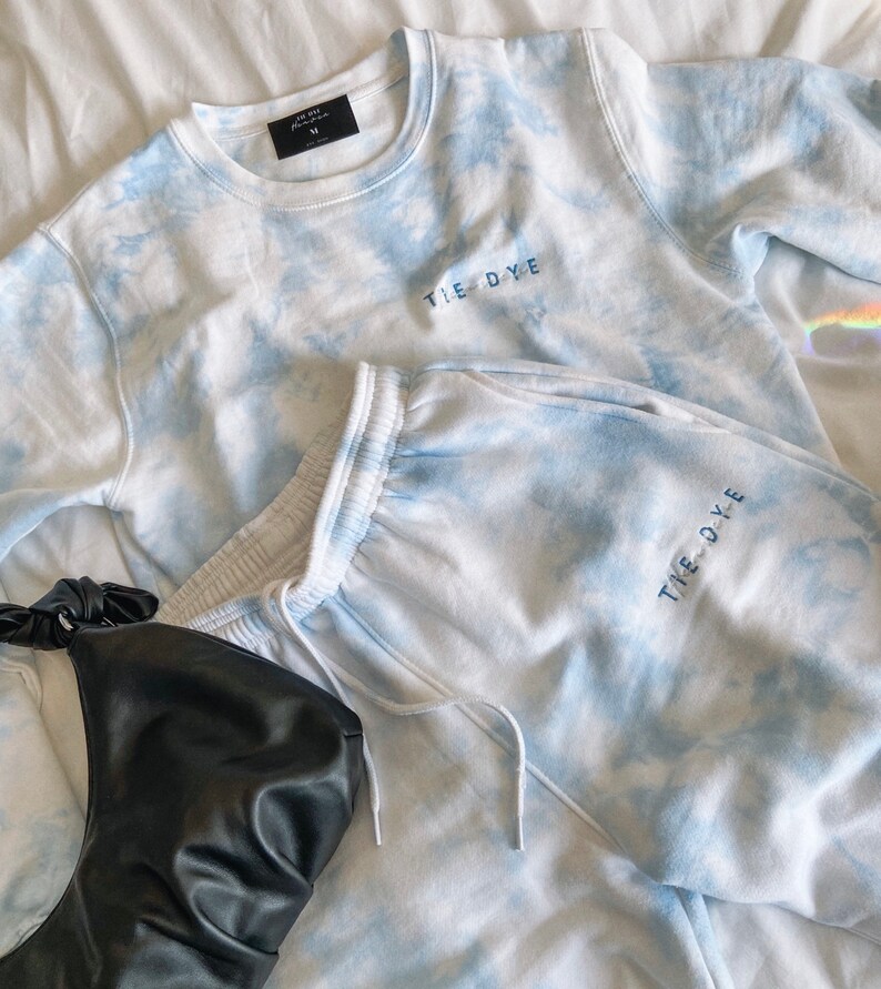 tie dye cuffed joggers