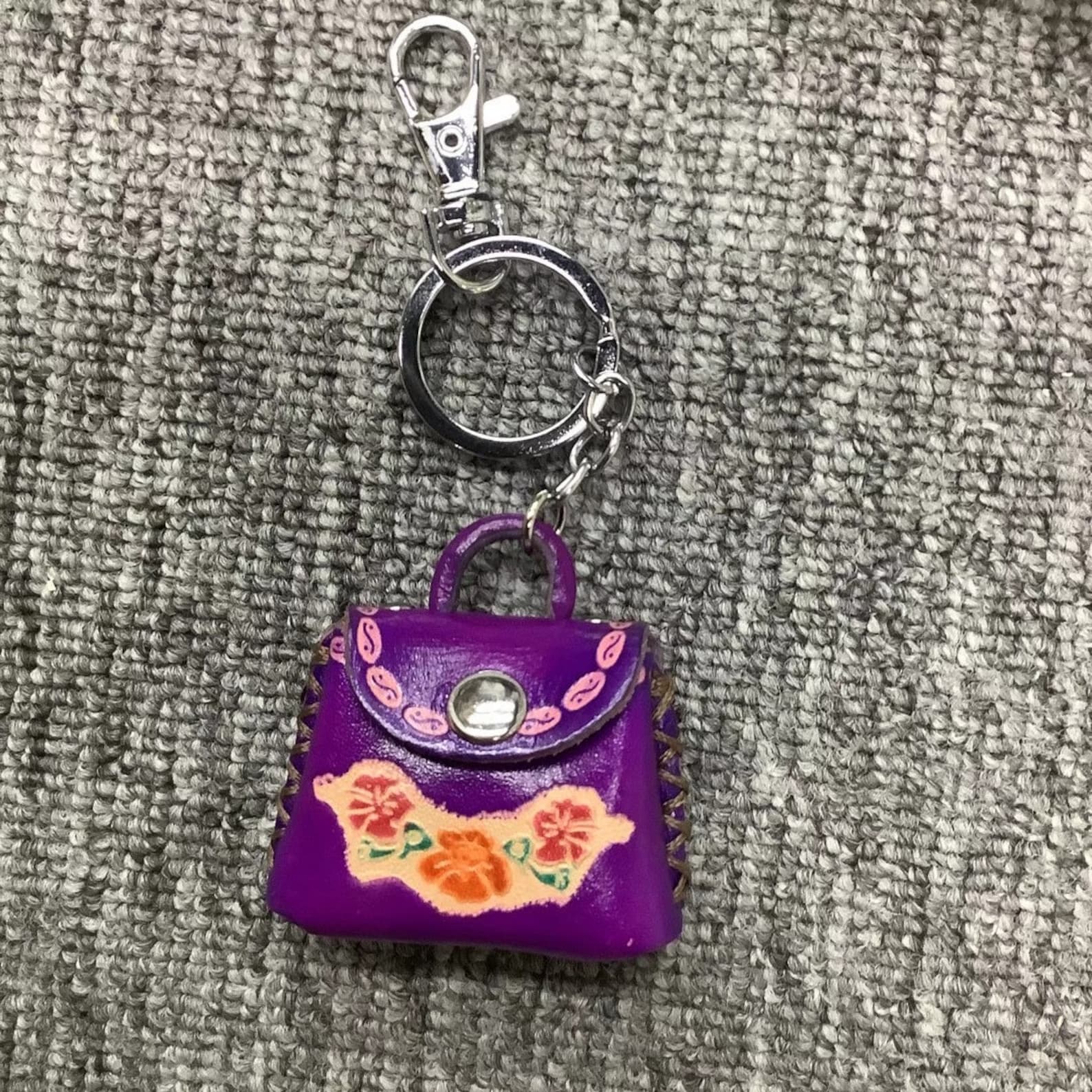 Handmade Keychain/ Bag Accessory Lovely Gift Leather Animal Etsy