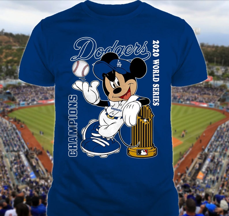 Los Angeles Dodgers Disney Mickey Mouse TShirt 2020 World Etsy