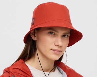 Unisex membrane bucket hat, travel hat for women and men, Handmade lightweight waterproof cap