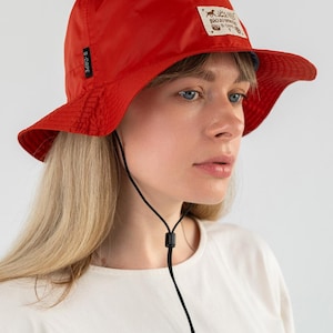 Unisex membrane bucket hat, travel hat for women and men, Handmade lightweight waterproof cap
