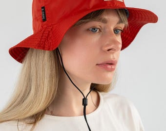 Unisex membrane bucket hat, travel hat for women and men, Handmade lightweight waterproof cap