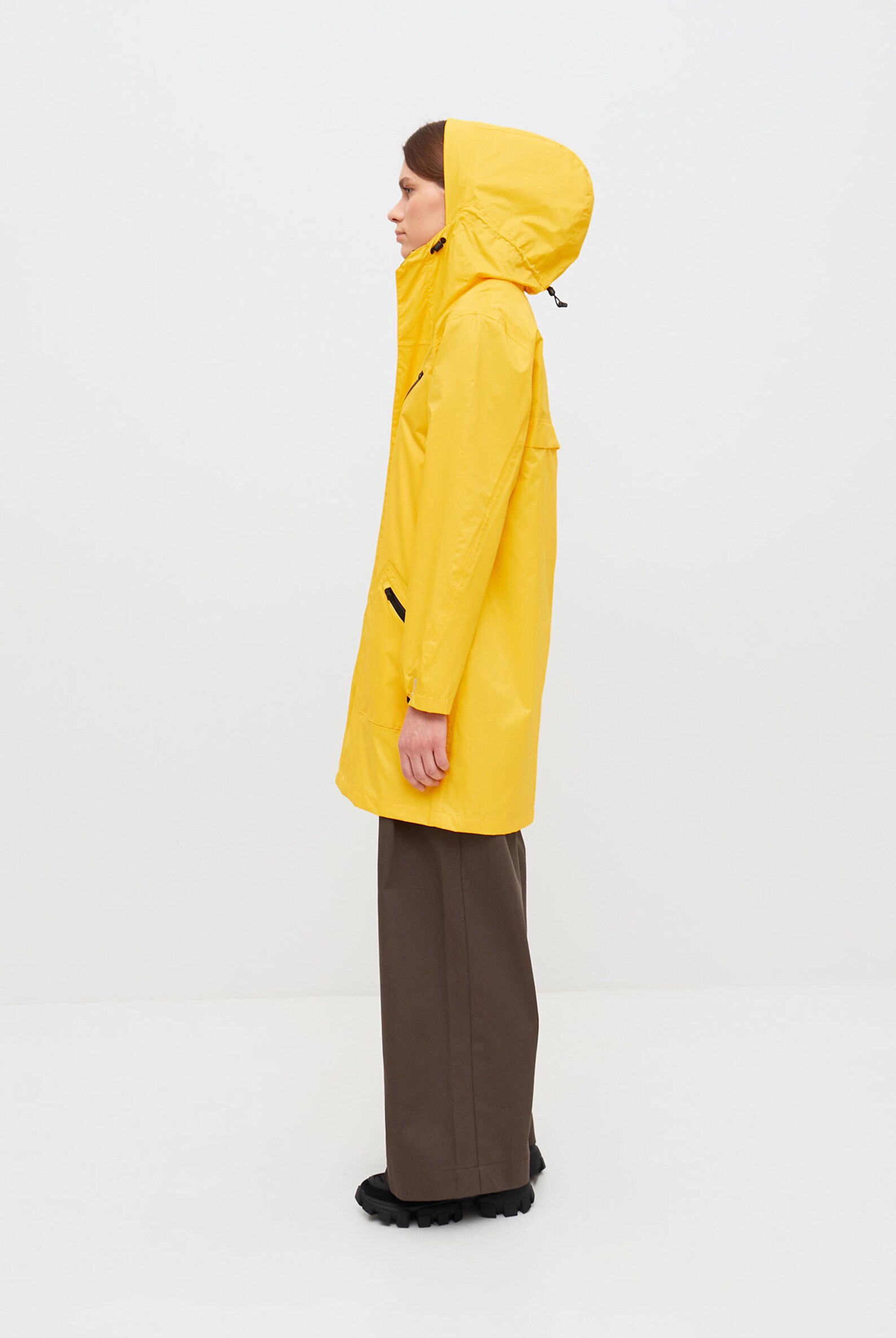Women Raincoat Hooded Rain Jacket Yellow Rainjacket Outdoor Etsy UK