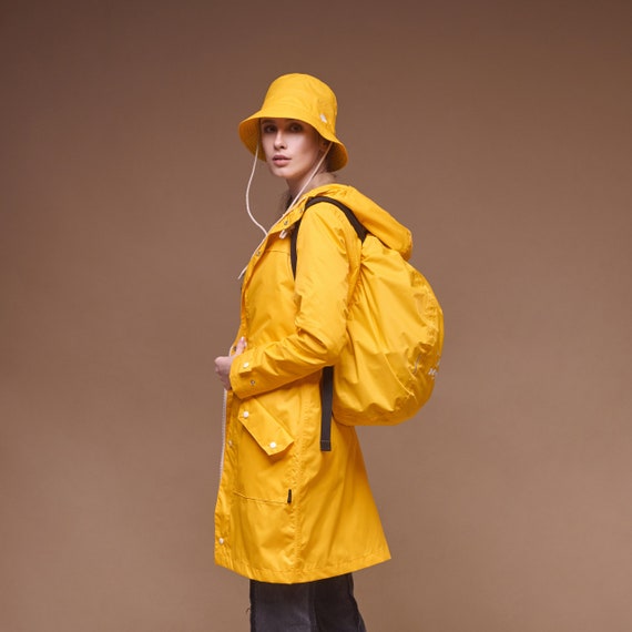 yellow womens waterproof jacket