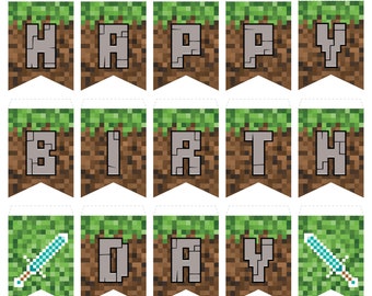 Free Free Minecraft Birthday Svg Free 878 SVG PNG EPS DXF File