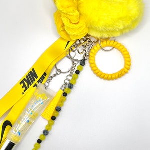 Yellow Lip Gloss Keychain Bundle