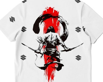 Streetwear Bushido Meme Samurai Teemotorcycle