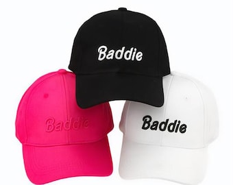 Custom BADDIE Embroidery Cotton Cap: Urban Streetwear