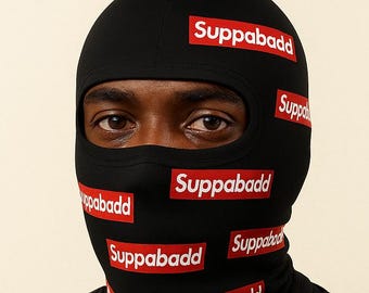 Motorcycle – Balaclava – Streetwear Full Face Mask | Black Ski Mask for Men & Women | Urban Suppabadd Logo Biker Apparel