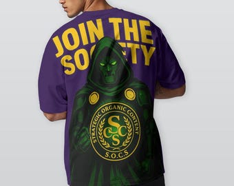 Streetwear Urban Society Heavyweight Cotton Crewneck T-Shirt