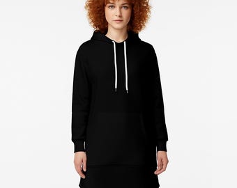 Minimal Streetwear Hoodie Dress