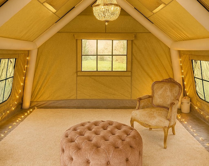 Featured listing image: Luxury Inflatable Air Tent | 12ft x 16ft – 4-Season, Waterproof, Quick-Set | 17.28m with Full Accessories