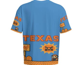 Retro Gaming Texas Pride Pixel Art 8-bit Style Funny Gamer Shirt
