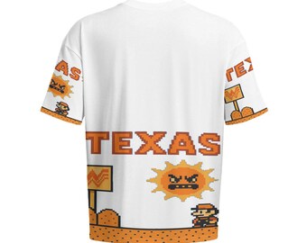 Retro Gaming Texas Pride Pixel Art 8-bit Style Funny Gamer Shirt
