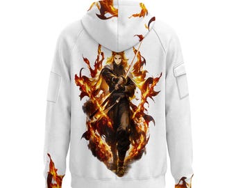 Anime Slayer of Demons Fleece Hoodie – Urban Half-Zip Sweatshirt