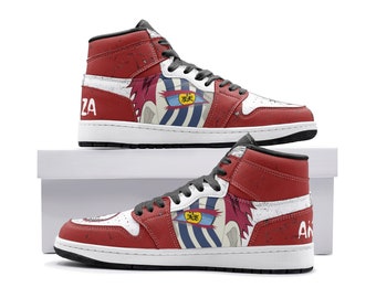 Japan Custom Akaza OG Anime Demon Cosplay Slayer Streetwear Fashion  Unisex Leather Sneakers ObrazyUrban