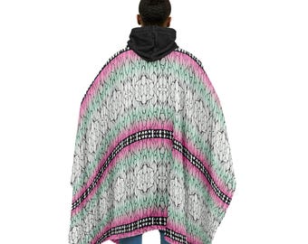 Shinobu Slayer Of Demons Anime Comic Flannel Blanket Poncho