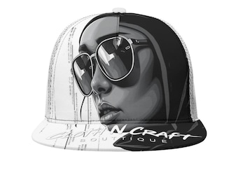 Custom Anime Art Trucker Hat: Urban Streetwear Snapback Cap
