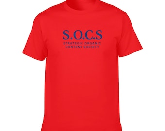 Urban Streetwear SOCS Society O-neck Short Sleeve T-Shirt