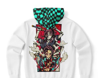 Slayer Of Demons Anime Comic Premium HoodieUrban