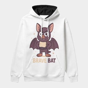 Brave Bat volwassen dikkere comfortabele pullover-hoodie